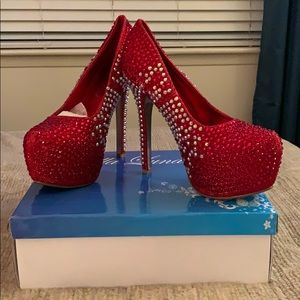 Perfect Holiday Heels - Stunning Blinged Stilettos